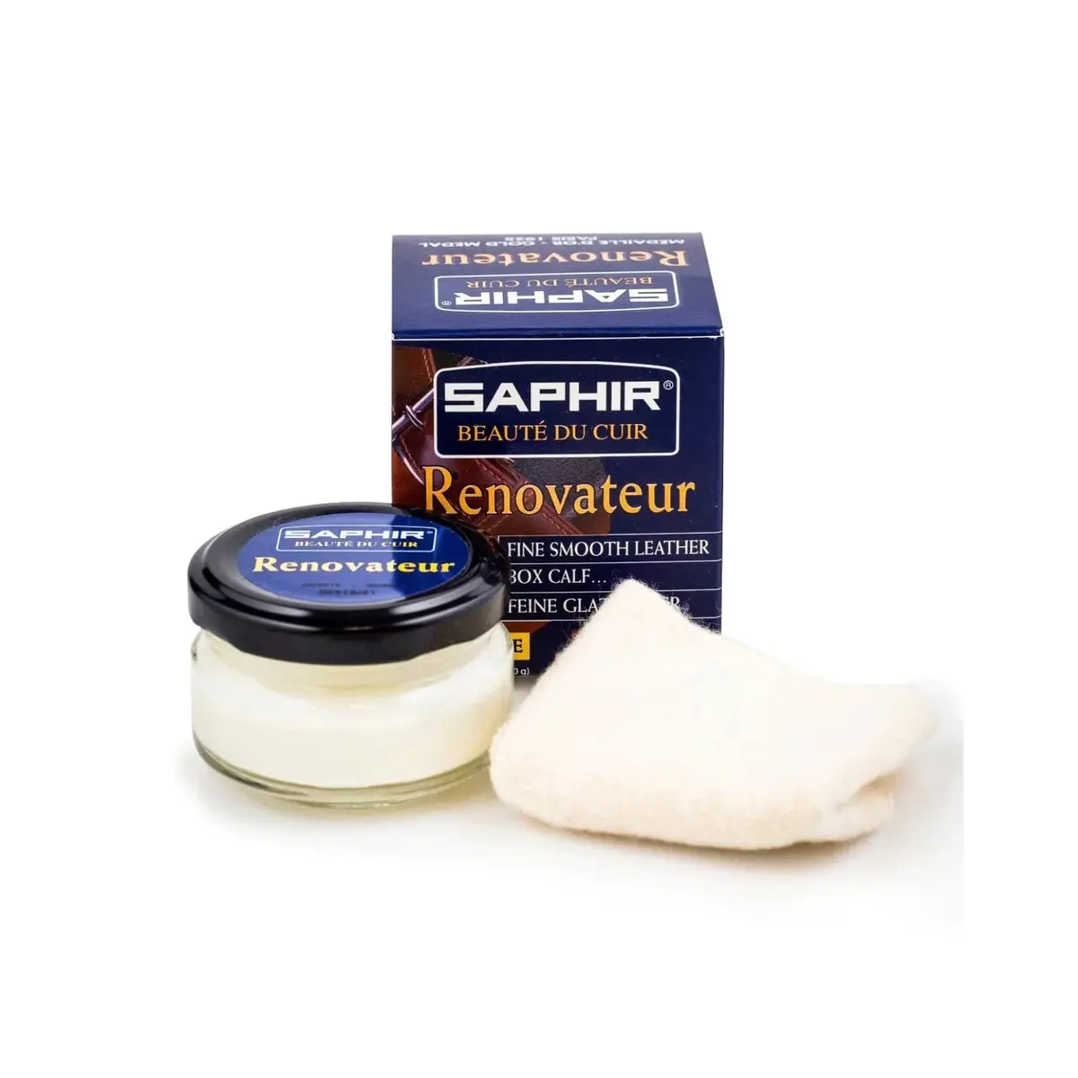 SAPHIR Beauté du Cuir Renovateur Shoe Cleaner 250ml (8.82oz) | Cleans, Nourishes, Protects - main product image