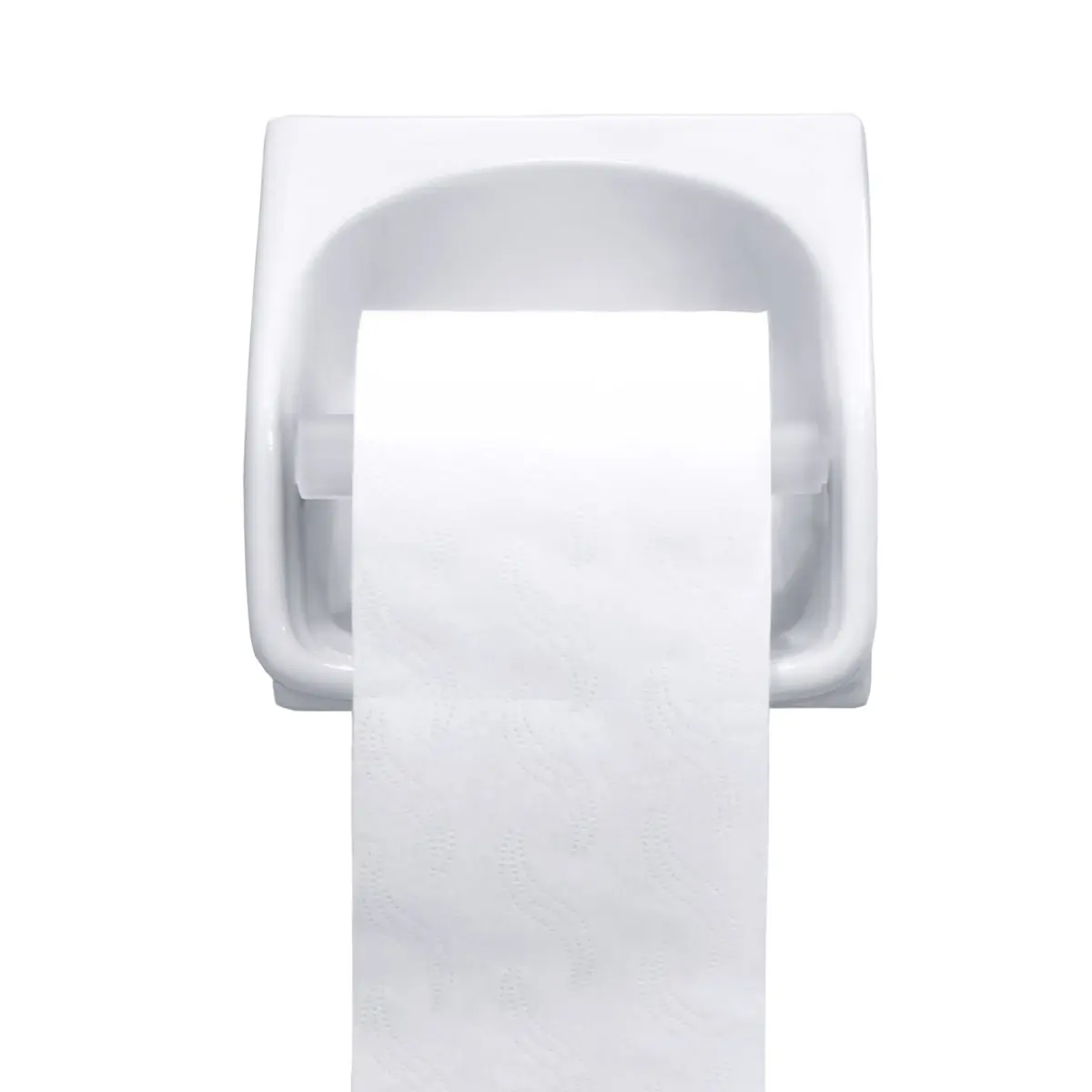 Shappy White 4 Pcs Universal Toilet Paper Holder Replacement Rod | Spring Loaded Plastic Retractable Paper Replacement Rod Toilet Tissue Roll Holder Insert for Bathroom Home Host Accessories - view 2