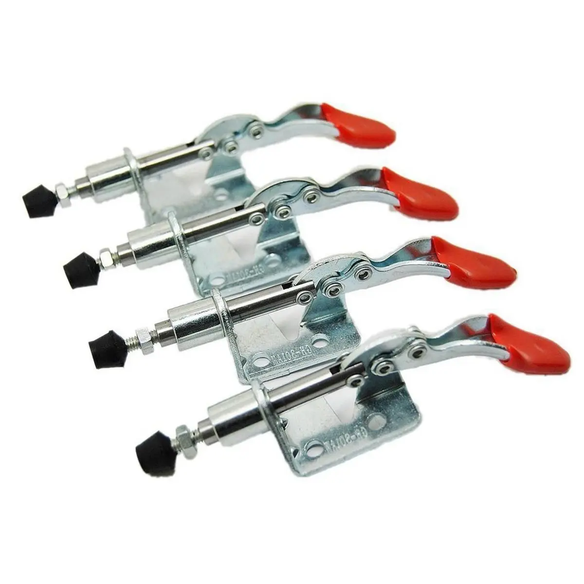 XRPAOWA 4 Pcs Toggle Clamp 301AM Push Pull Action Light Duty | 18mm Plunger Stroke - main product image