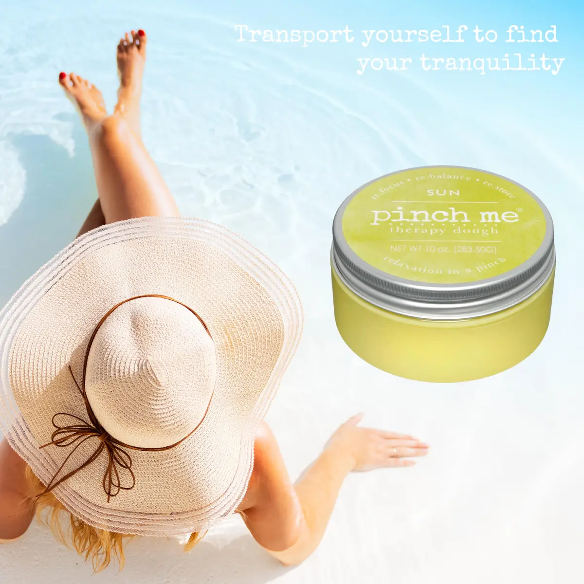 Pinch Me Therapy Dough - Holistic Aromatherapy Stress Relieving Putty - 10 Ounce Sun Scent | Summer Sun, Relaxing Aromatherapy - view 2