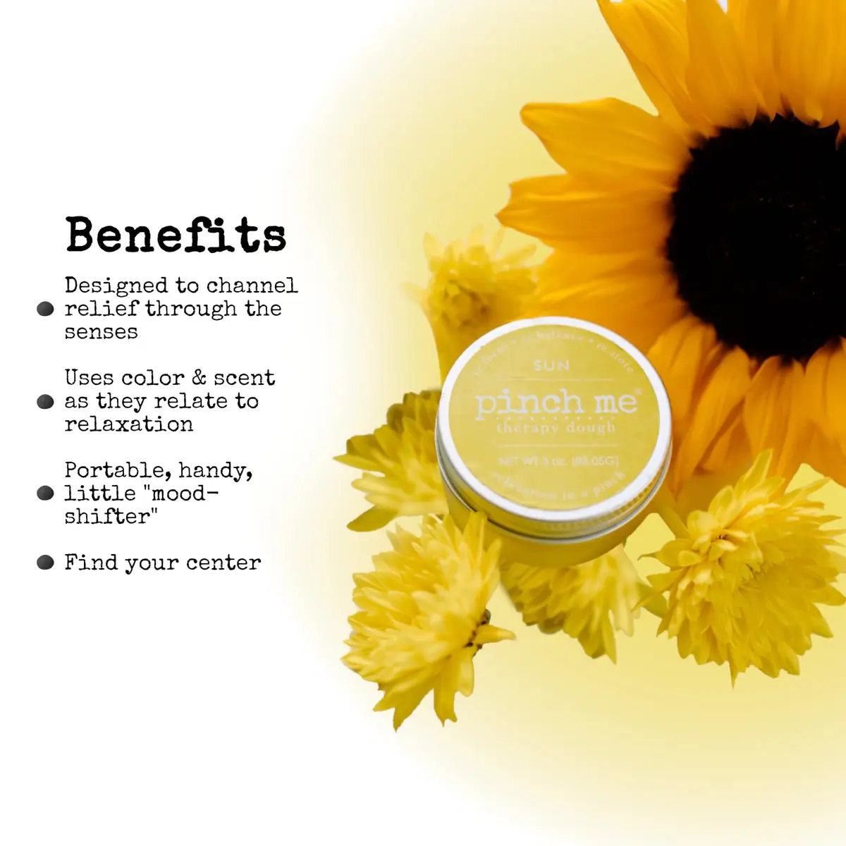 Pinch Me Therapy Dough - Holistic Aromatherapy Stress Relieving Putty - 10 Ounce Sun Scent | Summer Sun, Relaxing Aromatherapy - view 3