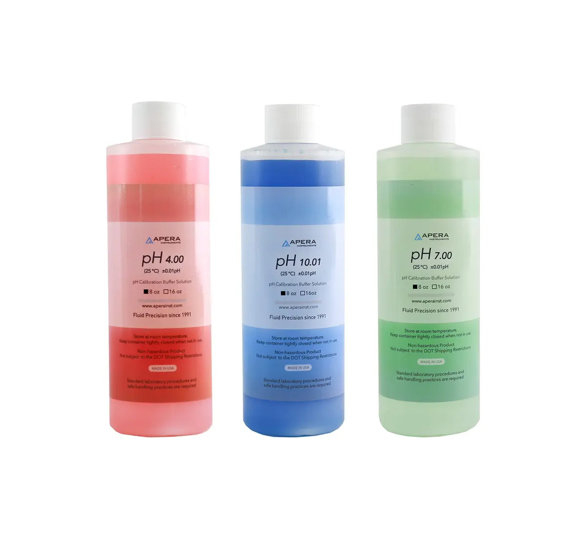 Apera Instruments AI1115 pH Calibration Buffer Solution Kit 7.00, 4.00, 10.01 | NIST Traceable - main product image