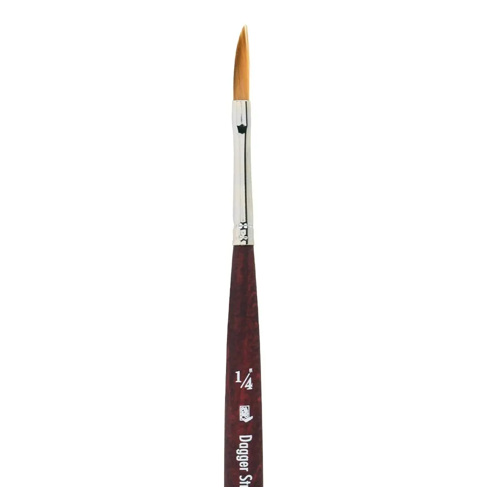Princeton Velvetouch Series 3950 1/4 Inch Mini Dagger Striper Paint Brush for Acrylic Oil Watercolor | Synthetic Filaments - view 2