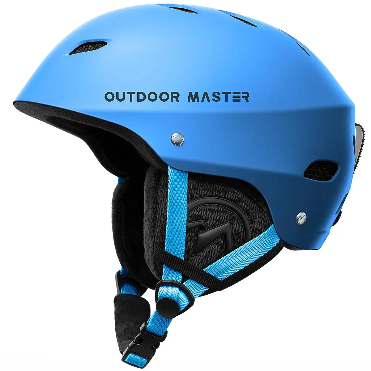 OutdoorMaster Kelvin Ski Helmet - Snowboard Helmet for Men, Women & Youth (Blue, Medium) | Reinforced ABS Shell & Shock-Absorbing EPS Core - main product image