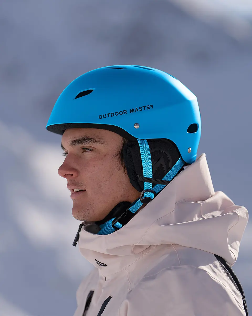 OutdoorMaster Kelvin Ski Helmet - Snowboard Helmet for Men, Women & Youth (Blue, Medium) | Reinforced ABS Shell & Shock-Absorbing EPS Core - view 7