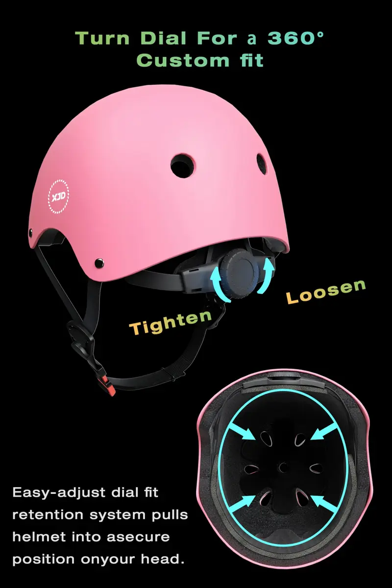 XJD Kids Bike Helmet Set for 3-14 Years | Adjustable, Impact-Absorbing Safety Gear - view 4