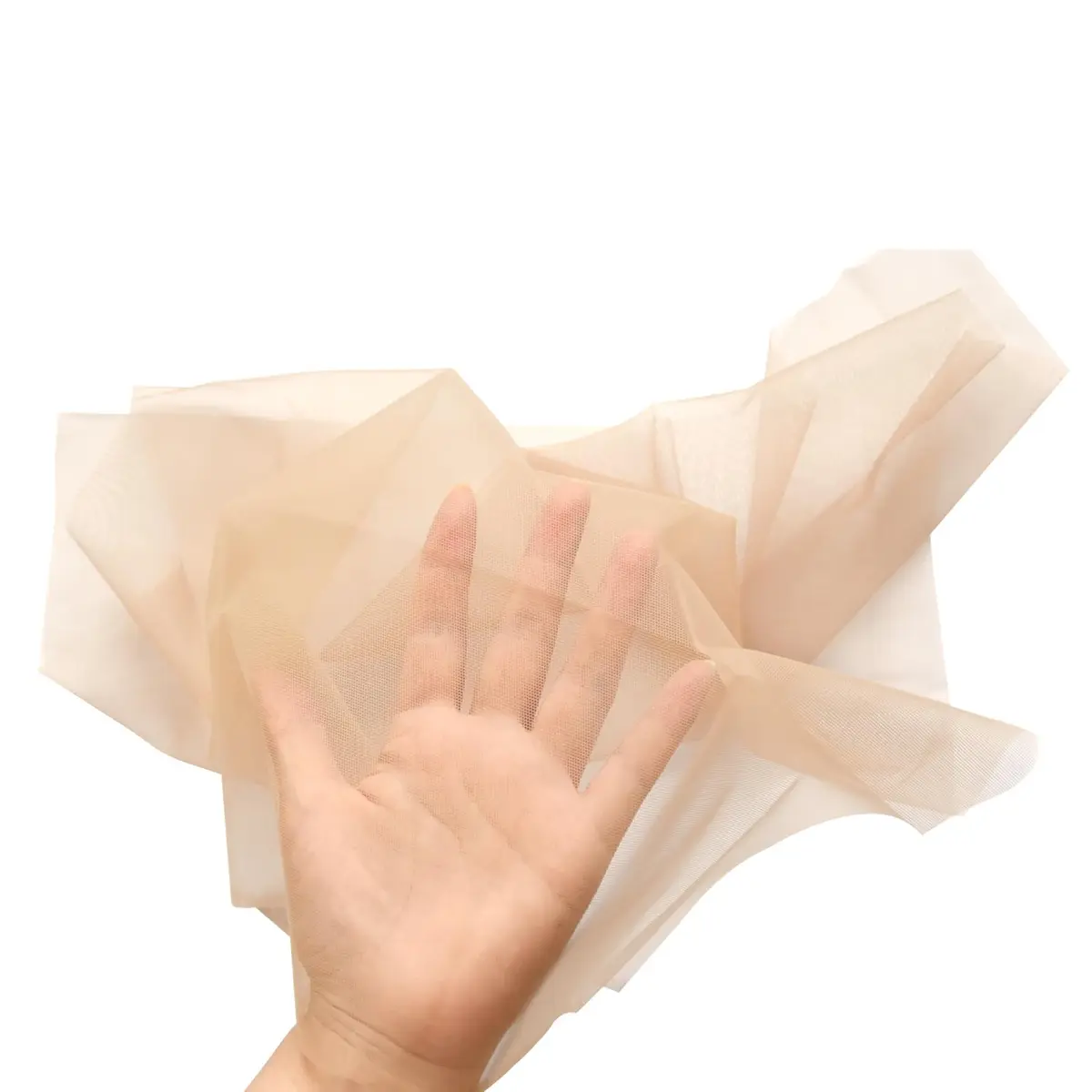 YANTAISIYU Swiss Lace Net for Wig Making - Blonde, 91cm x 120cm (1 Yard) - view 5