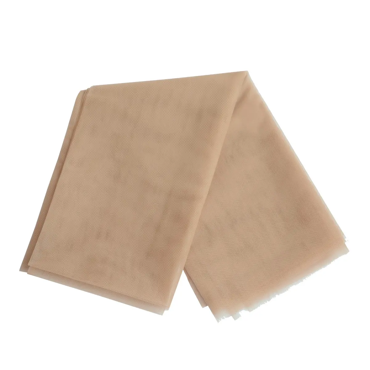 YANTAISIYU Swiss Lace Net for Wig Making 1 Yard (91 cm x 119 cm) | Beige Swiss Lace Material for Wigs and Caps - view 2