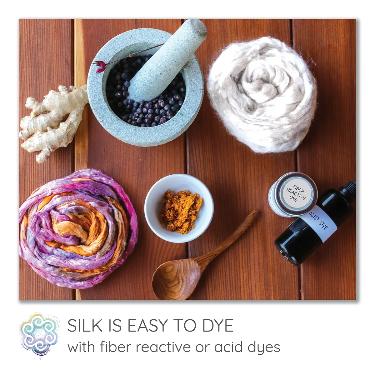 Living Dreams Yarn Bright White Tussah Silk Fiber for Soap Making & Felting | Premium Grade 50g - view 3