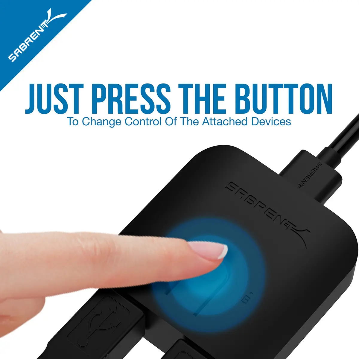 SABRENT USB 3.0 Sharing Switch for Multiple Computers | LED Indicator, Plug & Play, 5Gbps Data Speed (1 Count) - view 8