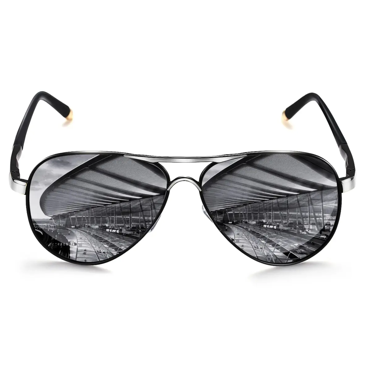 ROCKNIGHT Polarized Aviator Sunglasses Men Women UV400 Metal Frame Driving | Lightweight & Adjustable Fit - main product image