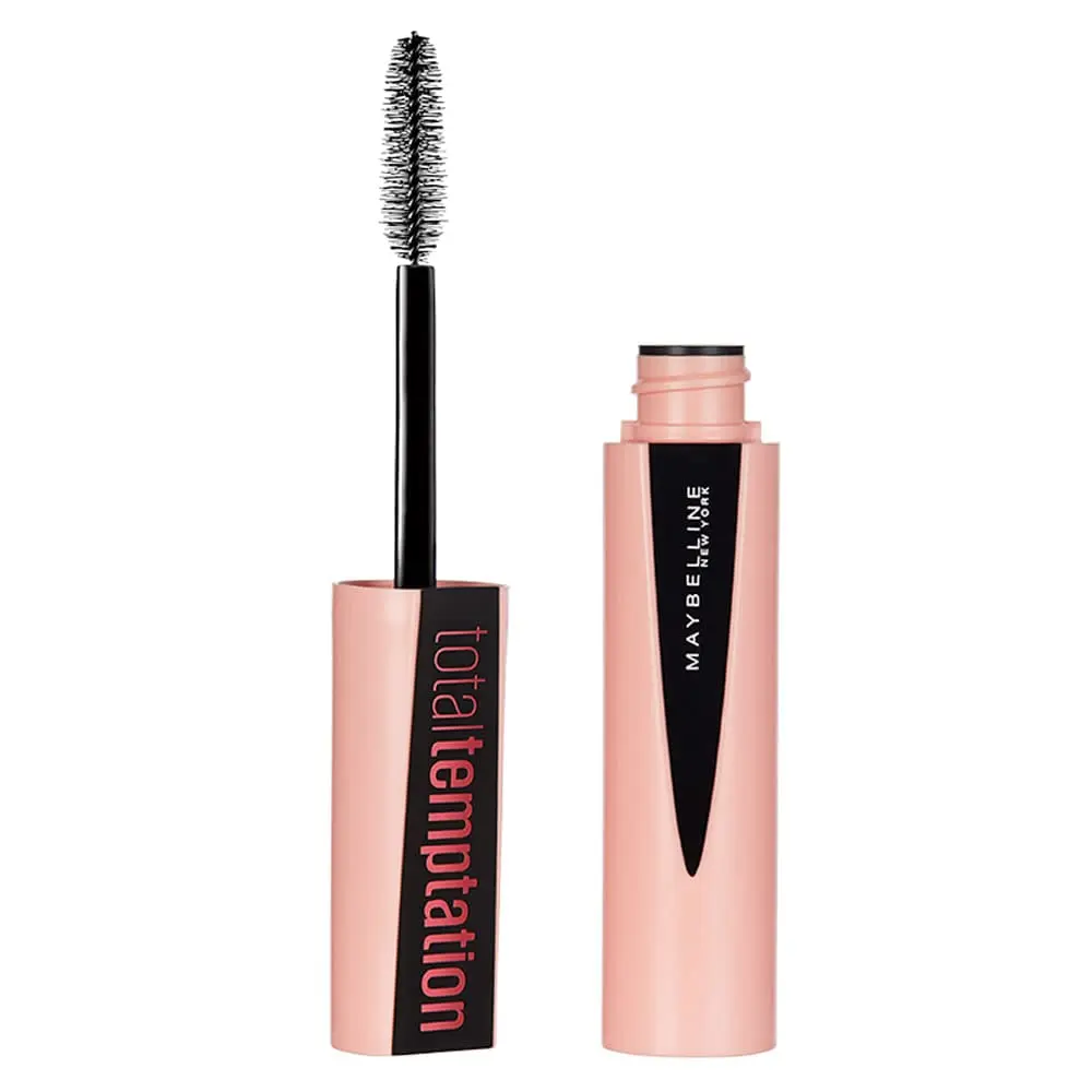 Maybelline New York Total Temptation Washable Mascara, Very Black, 8ml (0.27 fl oz) | Volumizing & Fluffy Lashes - view 2