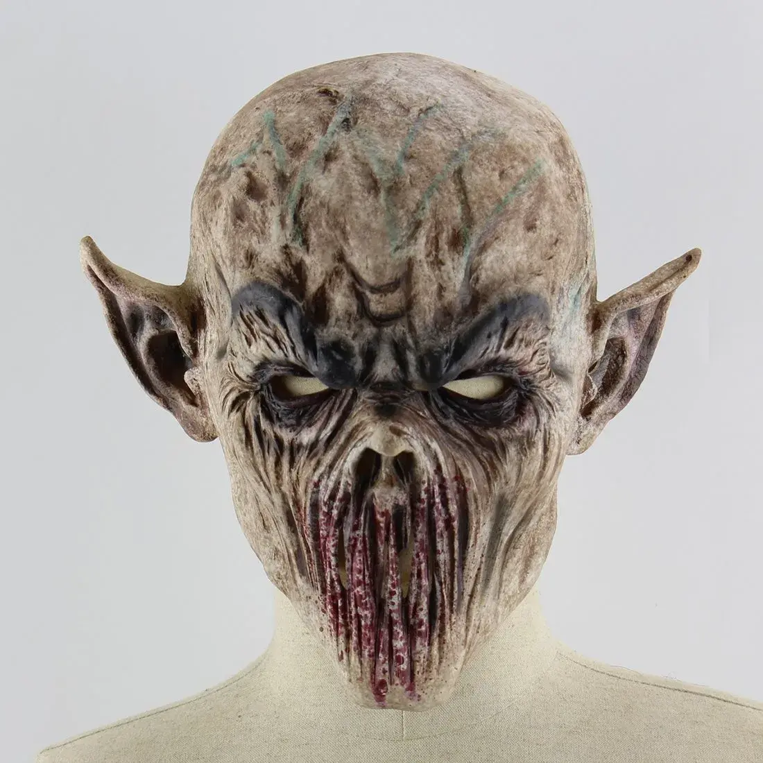 Quligeta Scary Halloween Mask - Terror Ghost Devil Zombie Latex Mask | One Size Fits Most - view 3