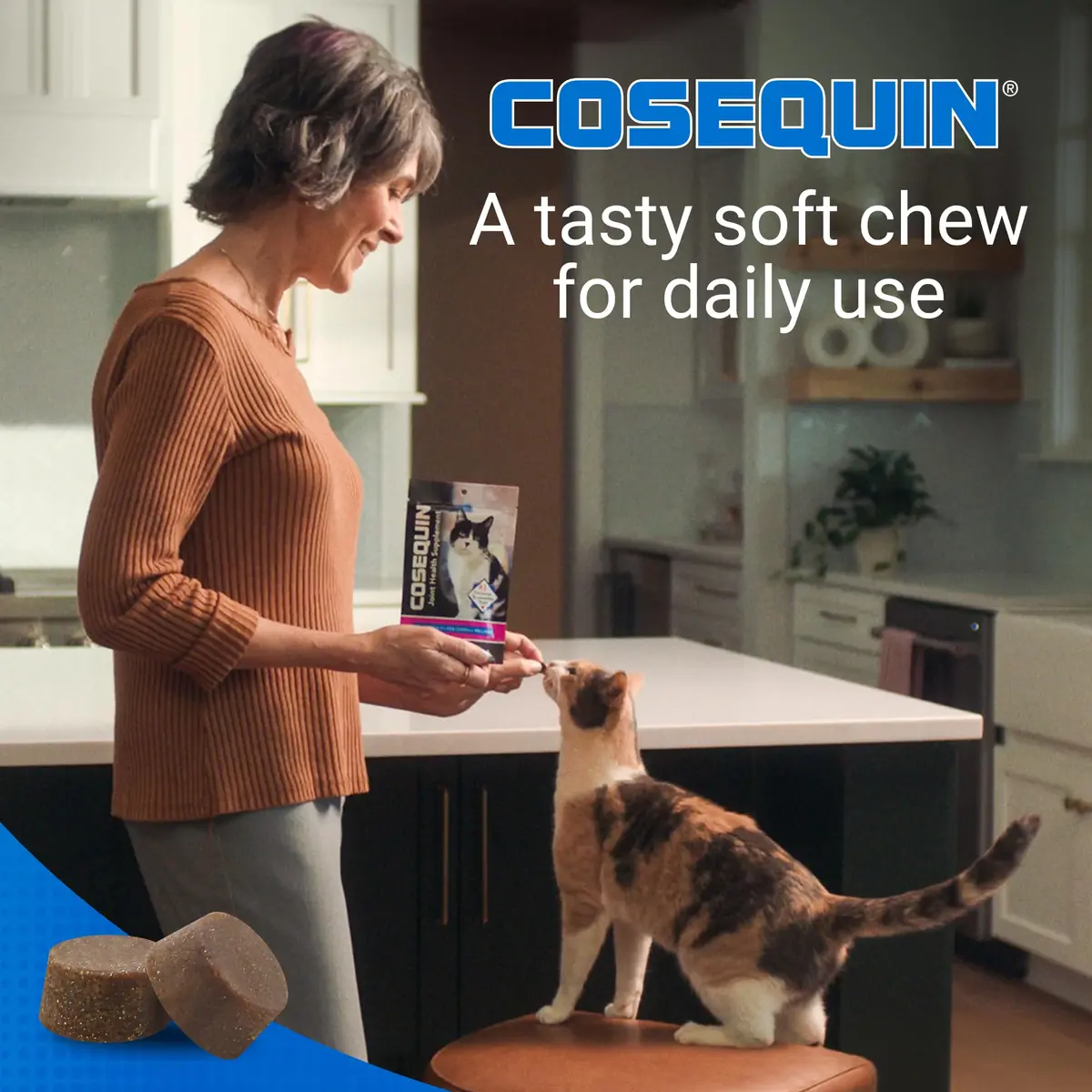 Nutramax Cosequin Joint Health Supplement for Cats, Soft Chews, 60 Count | Supports Joint, Skin & Coat Health - view 3