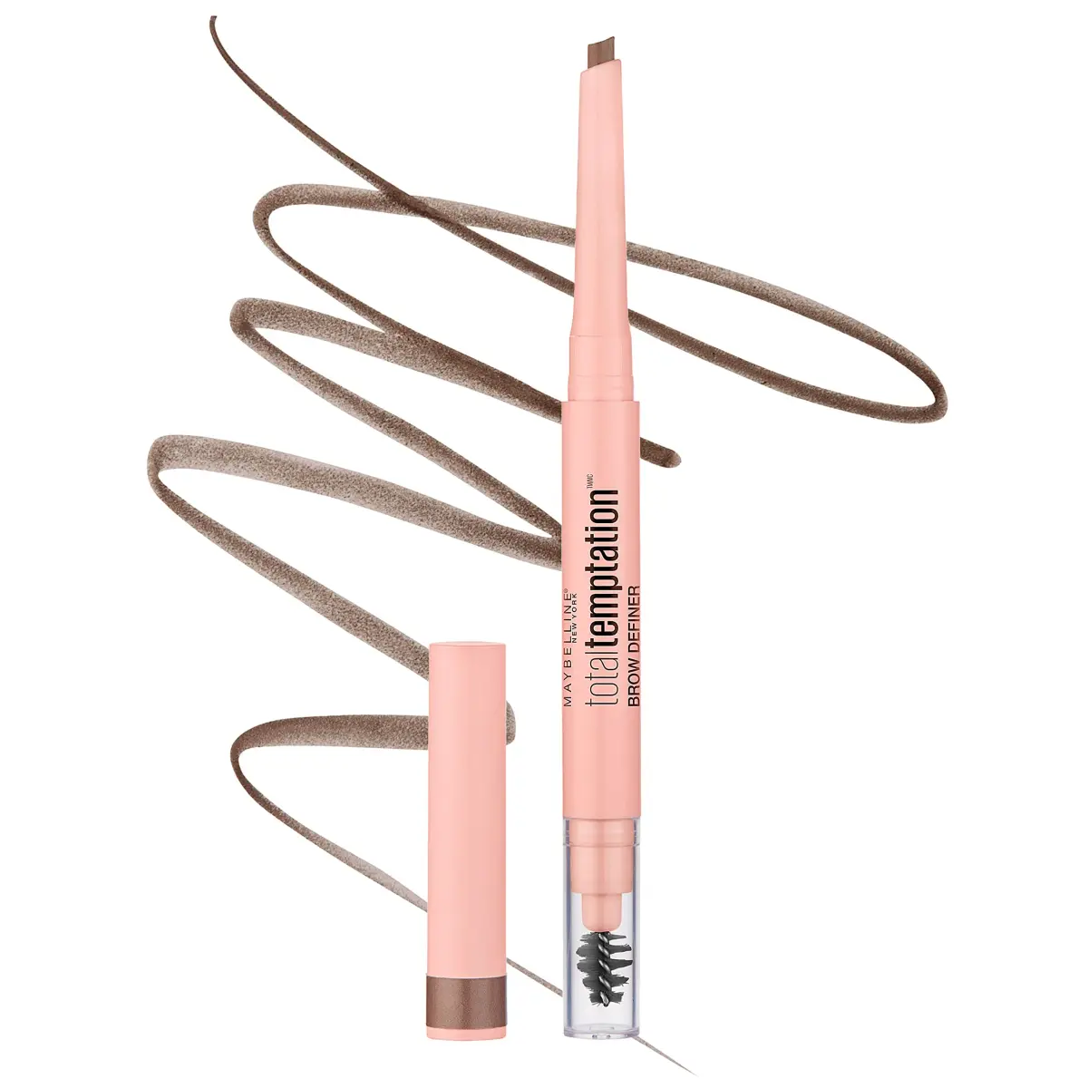 Maybelline Total Temptation Eyebrow Definer Pencil Soft Brown | Natural-Looking Defined Brows - main product image