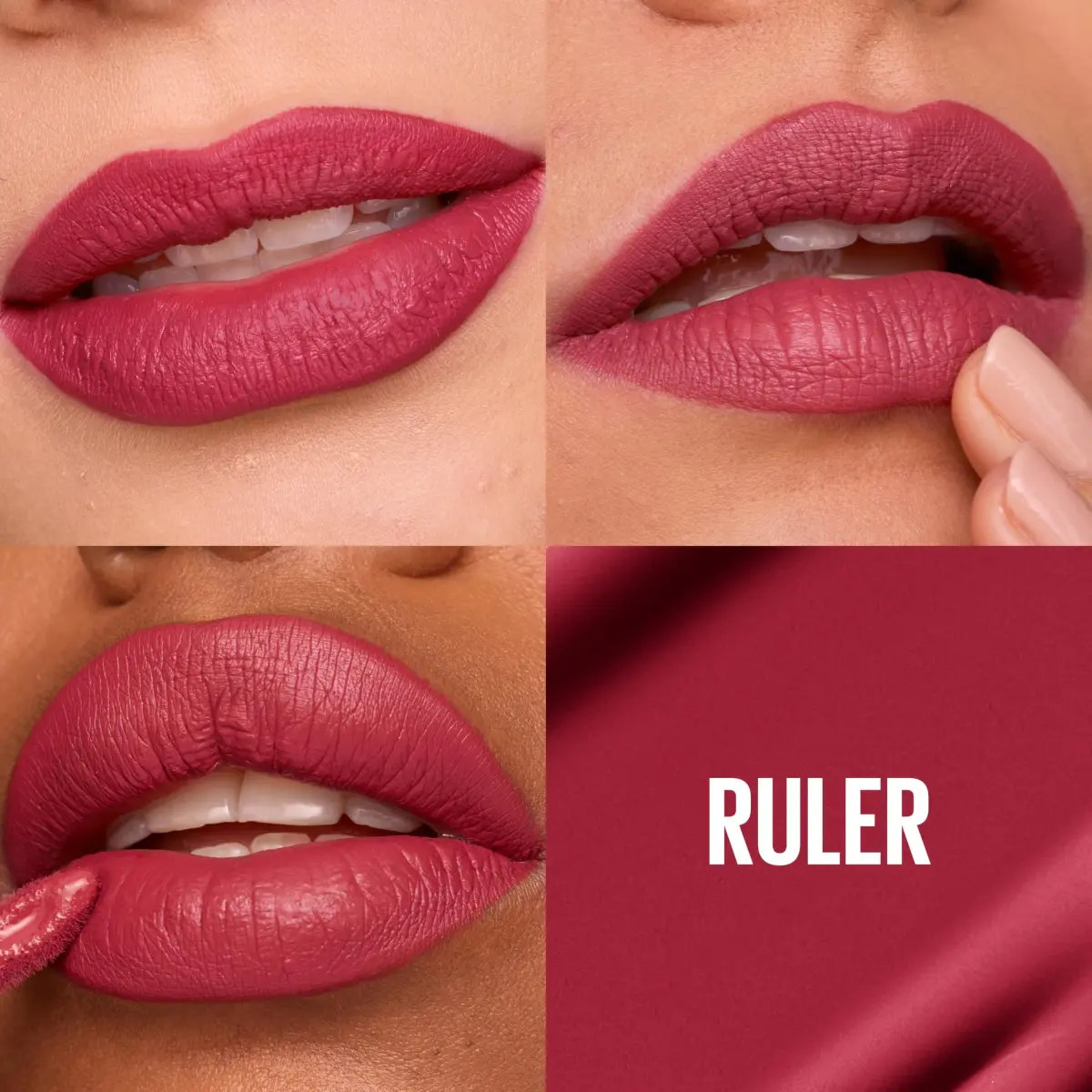 Maybelline Super Stay Matte Ink Liquid Lipstick in Ruler (Deep Cranberry), 1 Count, 16-Hour Transfer-Proof Matte - view 2