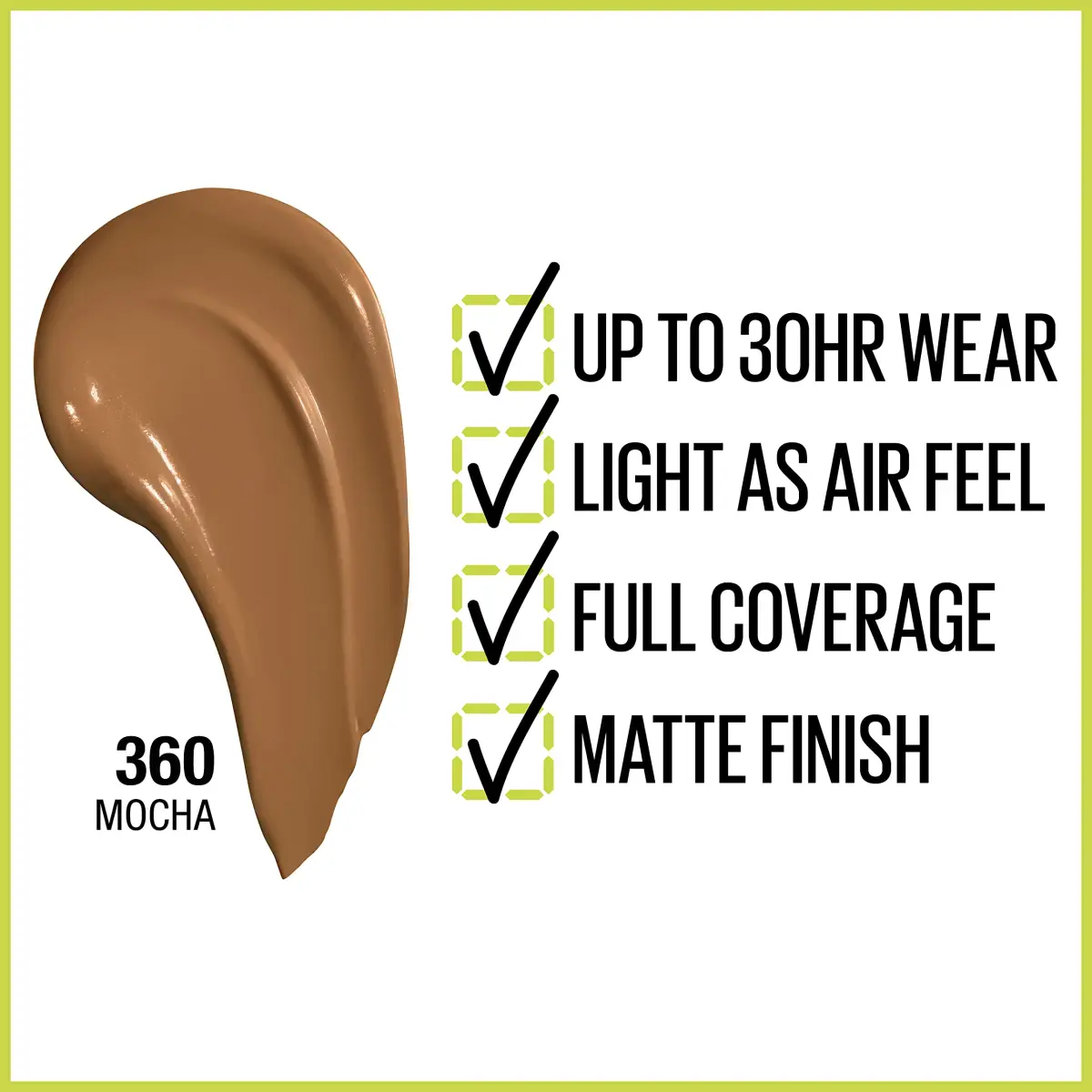 Maybelline Super Stay Mocha Liquid Foundation | 30Hr Wear, Sweat & Water Resistant, Matte Finish - view 2
