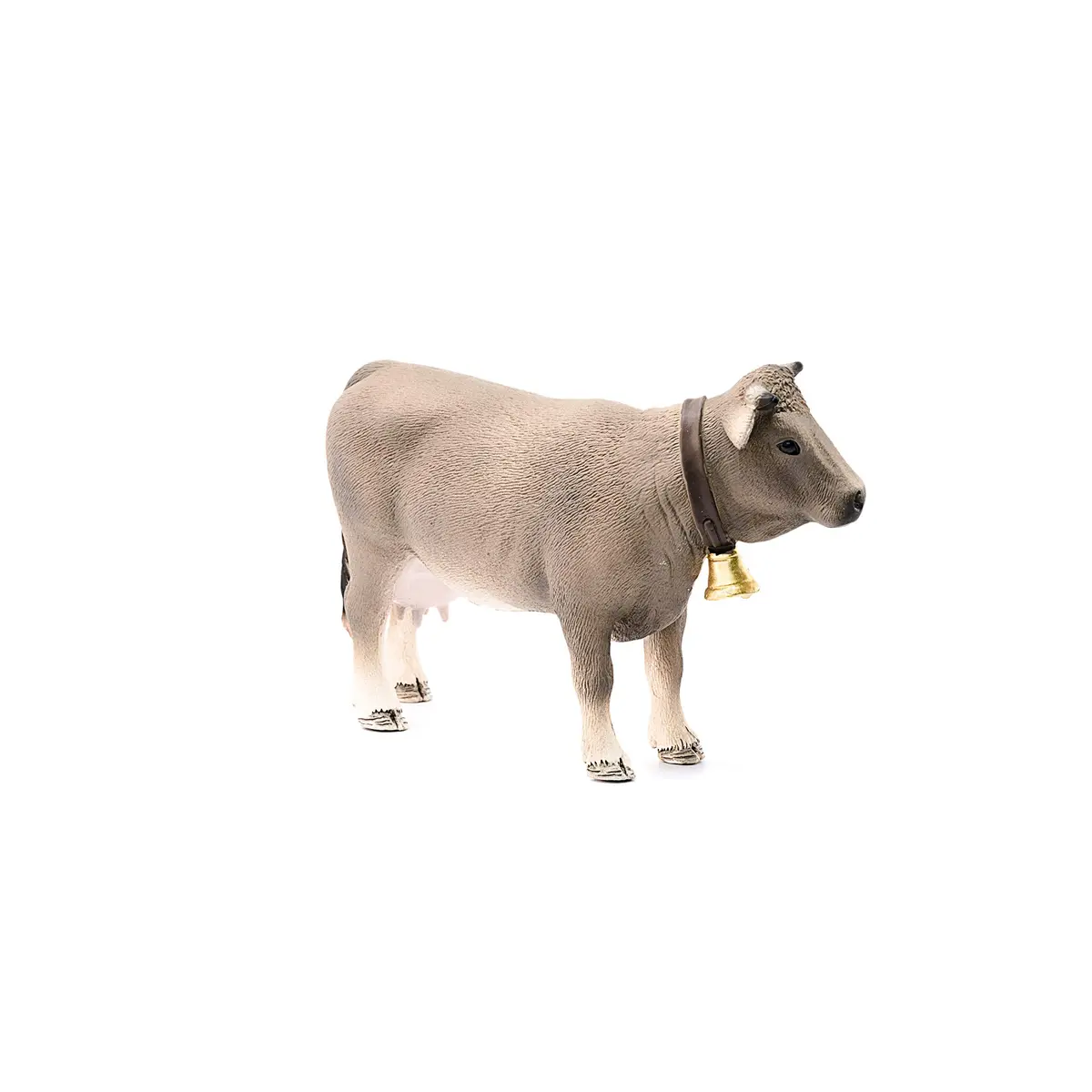 Schleich Braunvieh Cow Toy Figurine 9.5cm (3.7 inch) | Realistic Hand-Painted Animal Model for Ages 3+ - view 4