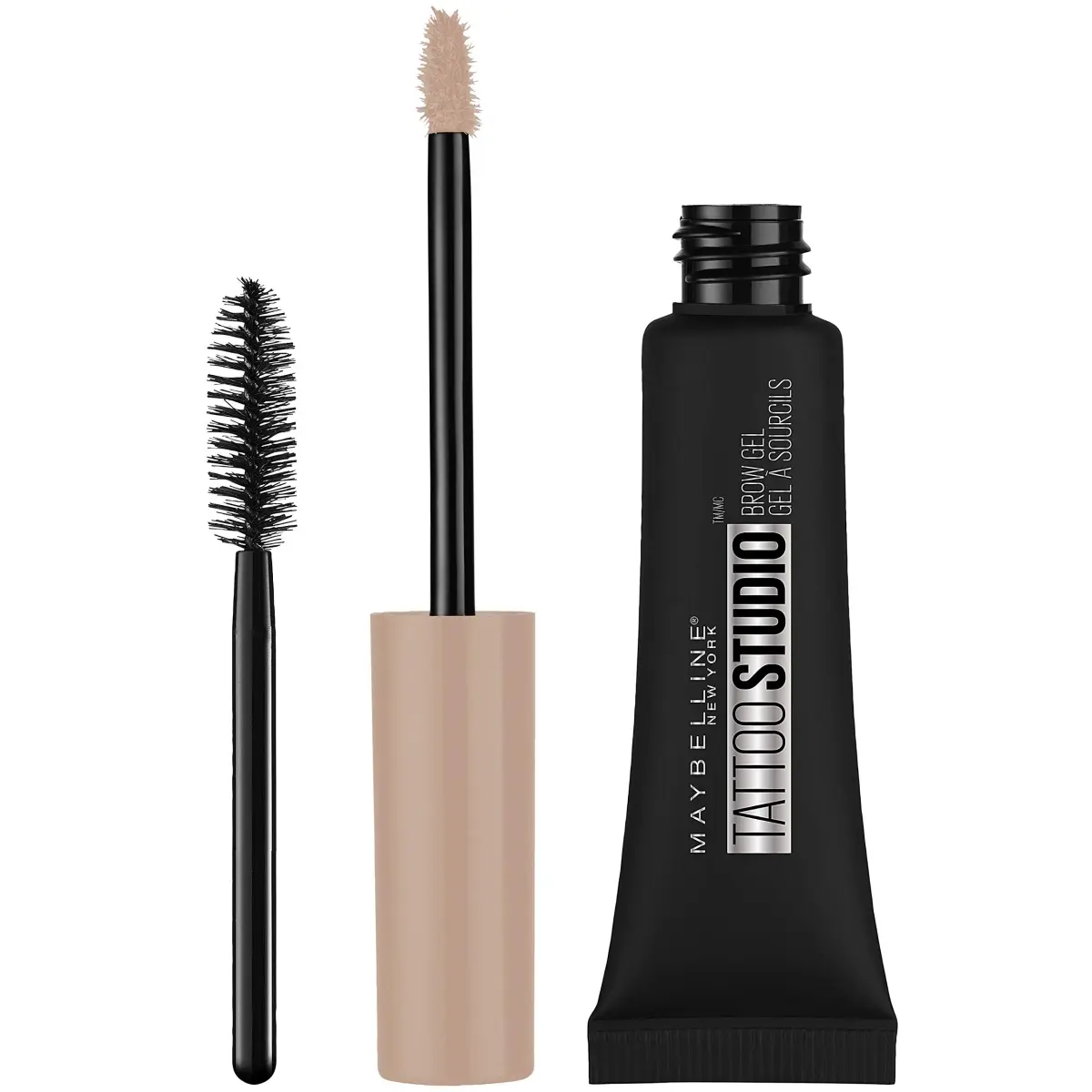 Maybelline TattooStudio Waterproof Eyebrow Gel Makeup, Blonde, 0.23 Fl Oz (6.8 ml) | Smudge-Proof & Transfer-Resistant - view 2