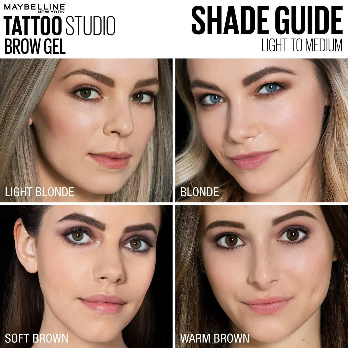 Maybelline TattooStudio Waterproof Eyebrow Gel Makeup Deep Brown 0.23 Fl Oz (6.8ml) | Smudge-Proof & Transfer-Resistant - view 7