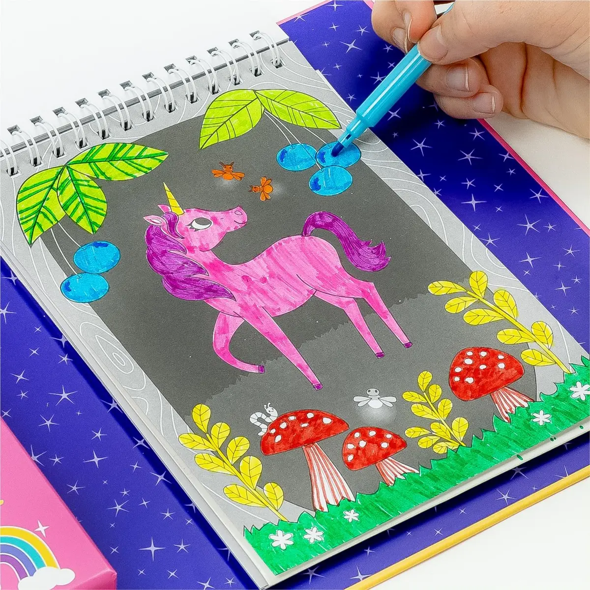 Tiger Tribe Unicorns Coloring Set - Kids Activity Kit 14cm x 21cm | Screen-Free Creative Play - view 9