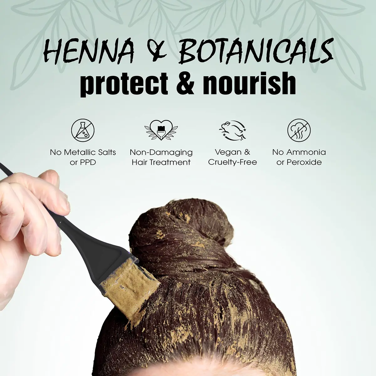 Light Mountain Henna Hair Color & Conditioner - Dark Chocolate | Organic Botanical, Chemical-Free, Semi-Permanent, 4 Oz - view 6