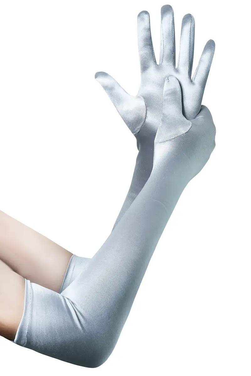 BABEYOND Long Opera Gloves for Women 55cm Satin Vintage Elbow Length Gloves - main product image