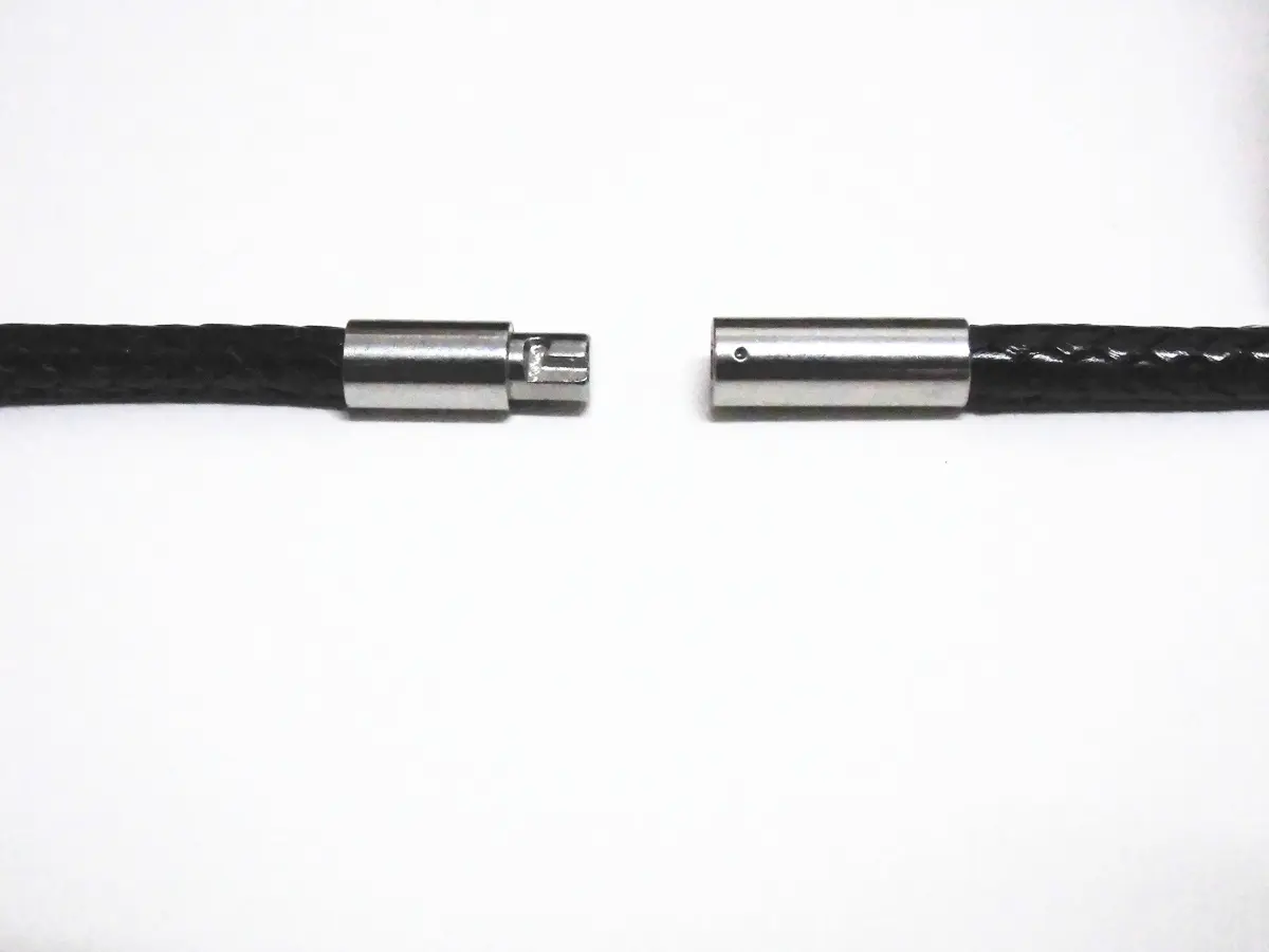 Glory Qin Black Wax Cord Necklace 3mm (20 Inch) | Stainless Steel Clasp Rope for Pendants - view 2