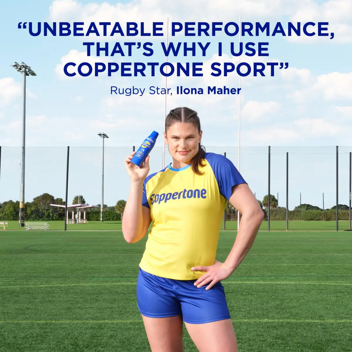 Coppertone Sport Sunscreen Spray SPF 15, 156 g (5.5 Fl Oz) | Water Resistant 80 Min, Broad Spectrum UVA/UVB - view 2
