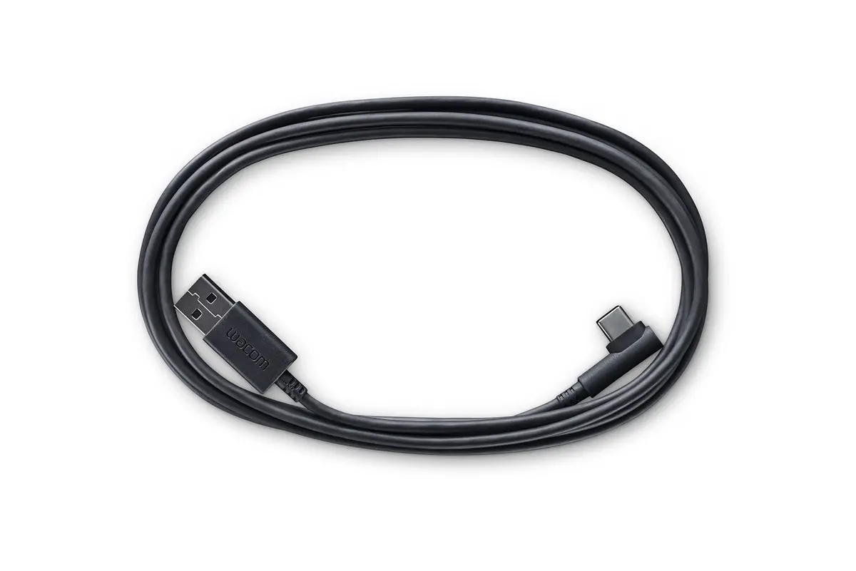 Wacom ACK42206 Intuos Pro USB-C to USB-A Cable | 2m Black | Reliable Data & Power - main product image