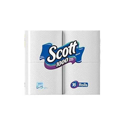 Scott 1000 Sheets Per Roll Toilet Paper, Bath Tissue, 16 Rolls (Pack of 1) | 16,000 Sheets Total - view 4