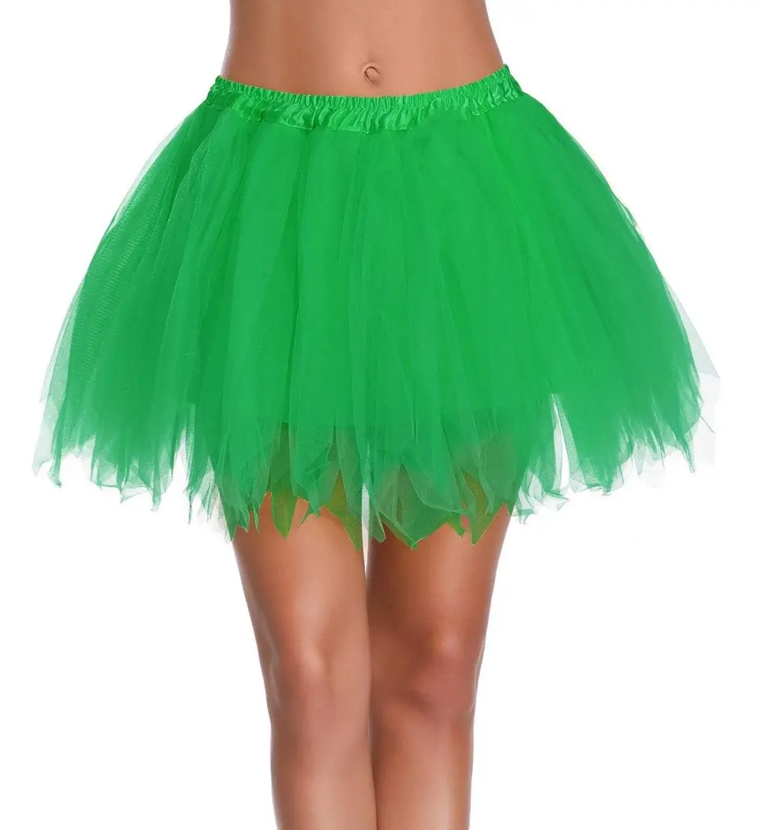 v28 Women's 1950s Vintage Tutu Tulle Petticoat Ballet Bubble Skirt Regular Size (US: 0-12) | Green - view 2