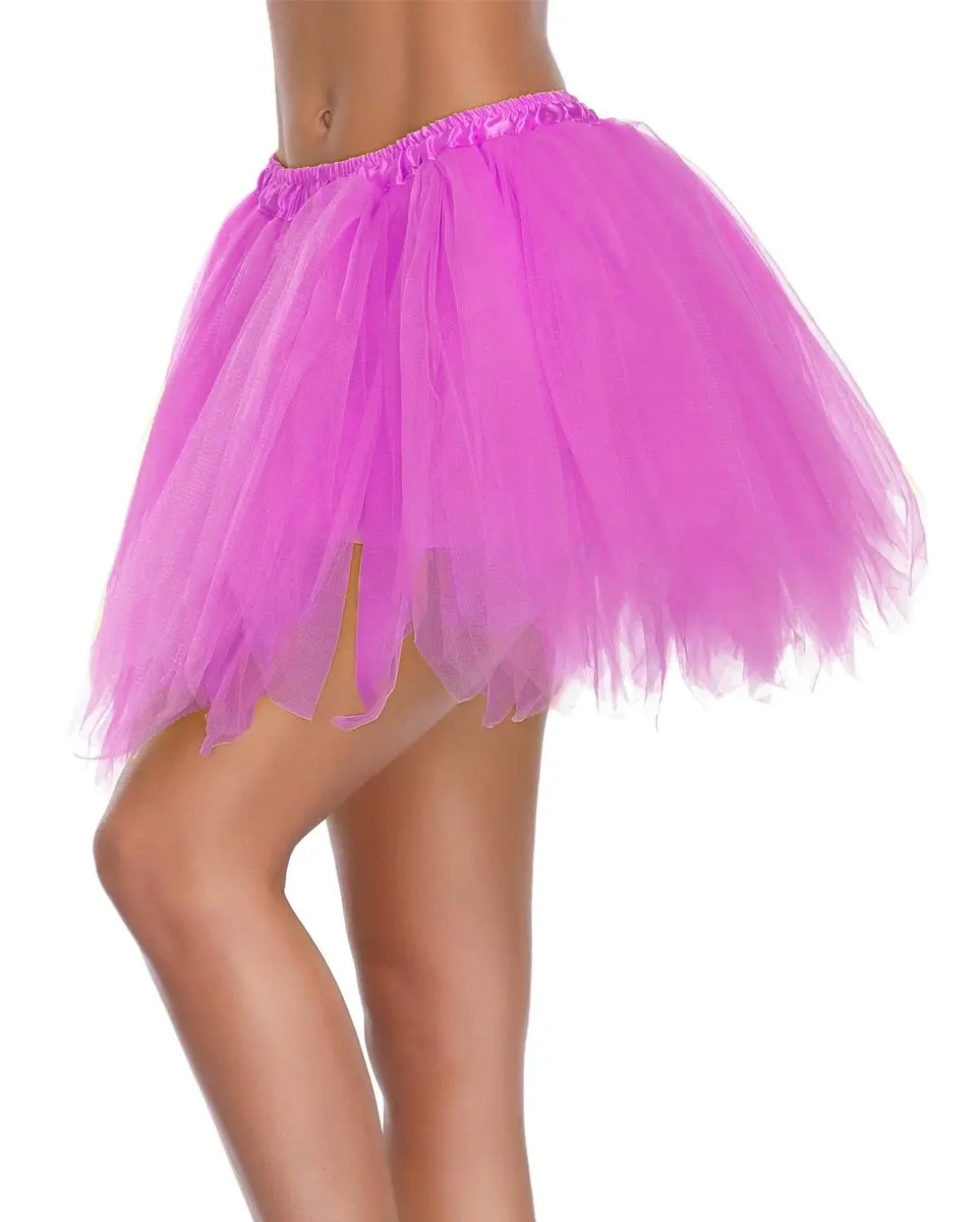 v28 Women's 1950s Vintage Tutu Tulle Petticoat & Bubble Skirt 16" | Plus Size (US: 10-18), Hot Pink - view 2