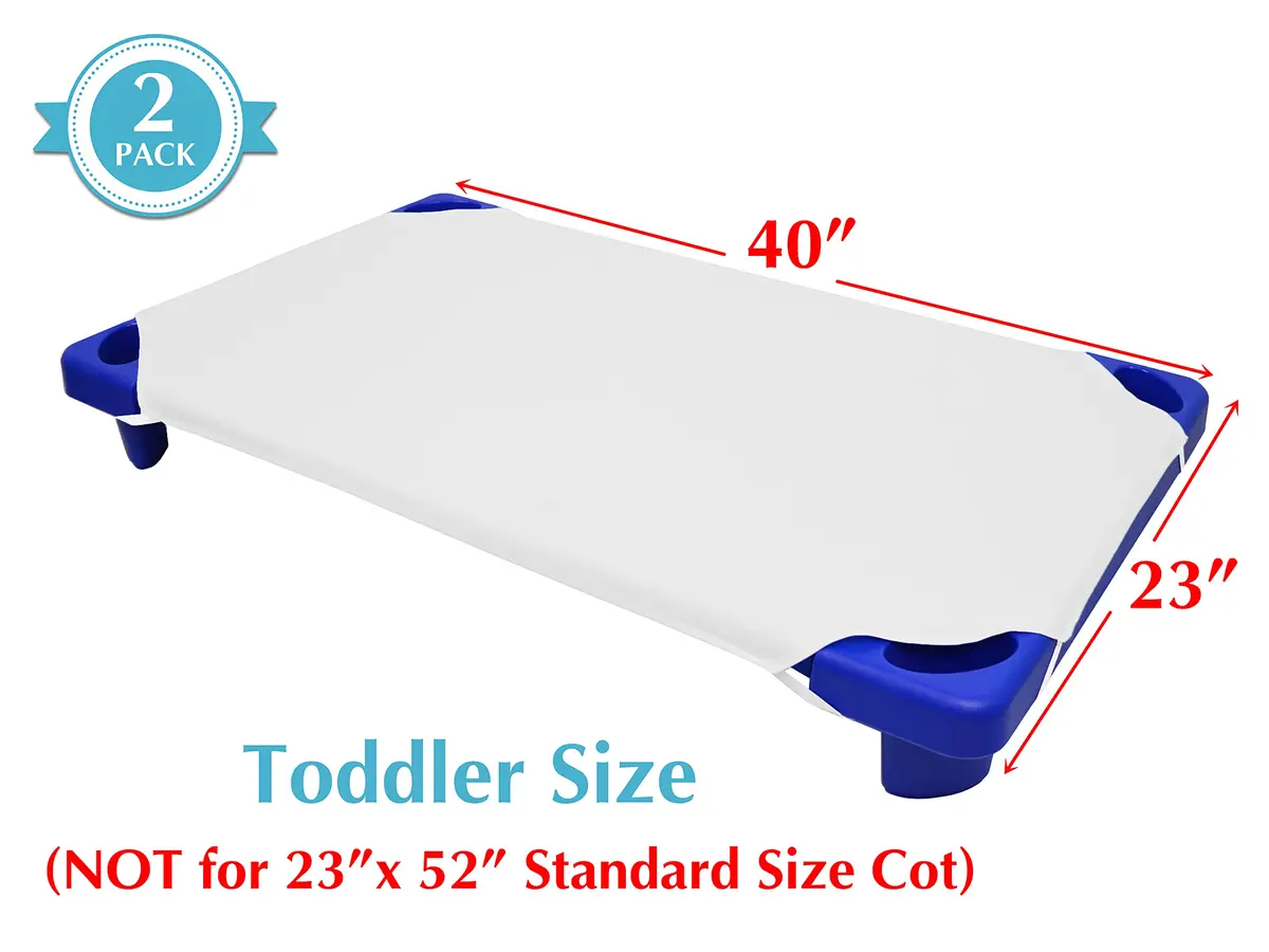 American Baby Company 2-Pack Toddler Cot Sheet 58cm x 102cm (23" x 40") | Secure Fit for Daycare Cots - view 2