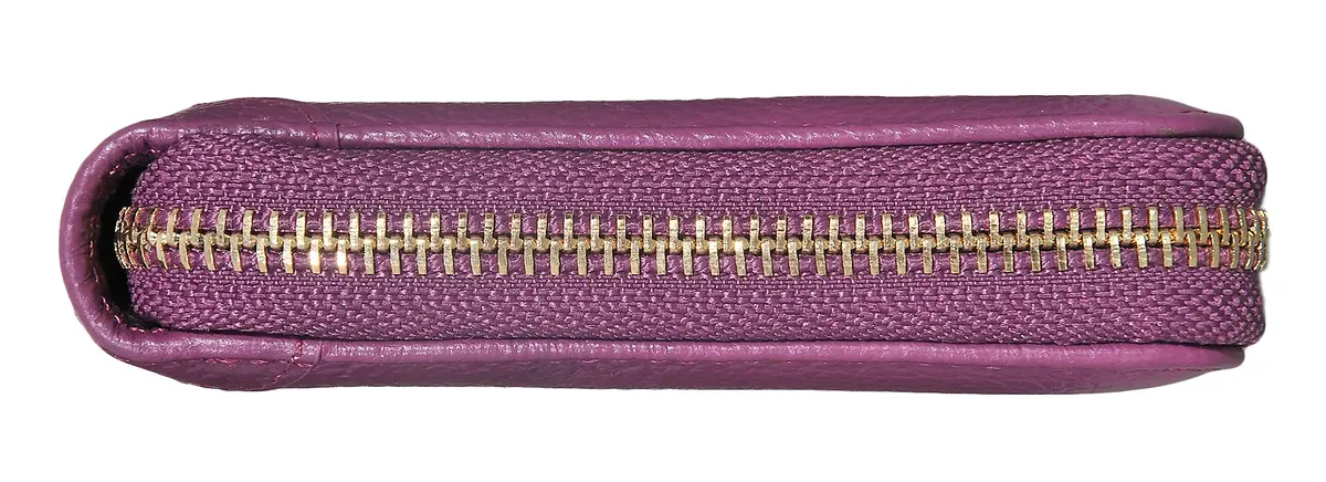 Easyoulife Womens RFID Blocking Leather Card Holder Wallet 40 Card Slots (Purple) - view 6