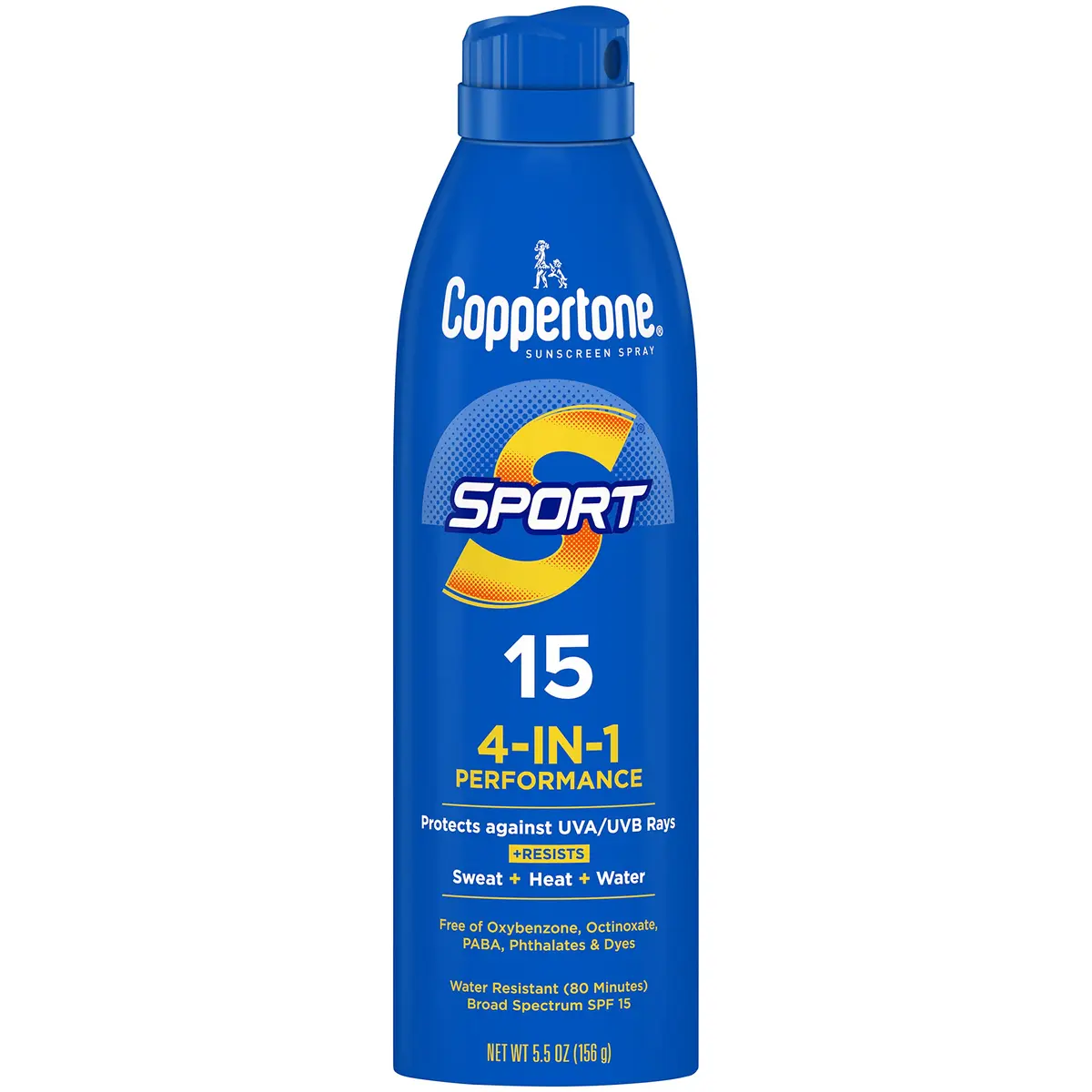 Coppertone Sport Sunscreen Spray SPF 100, 156ml (5.5 Fl Oz) | Broad Spectrum UVA/UVB Protection - main product image