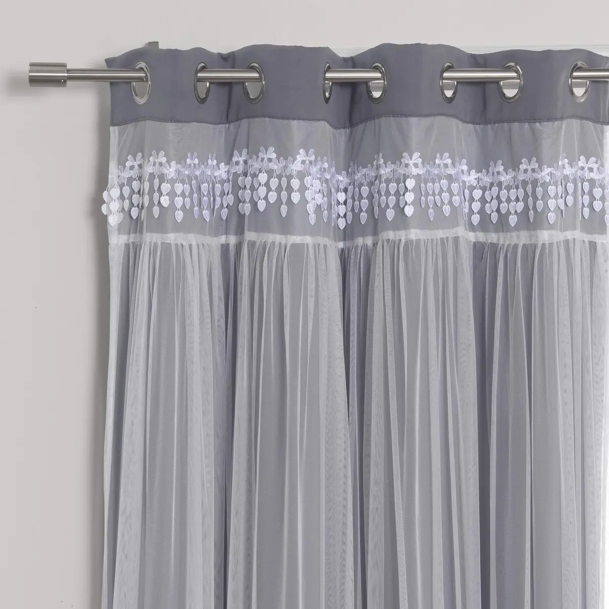 Best Home Fashion Black Curtain 52"W x 96"L | Thermal Blackout with Grommet Top - view 4
