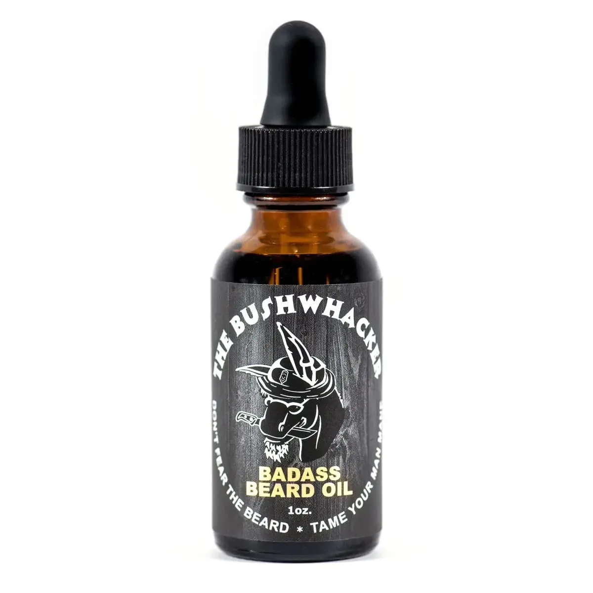 Badass Beard Care Beard Oil The Bushwhacker Scent 1 oz | All Natural Ingredients for Healthy Beard & Mustache - main product image