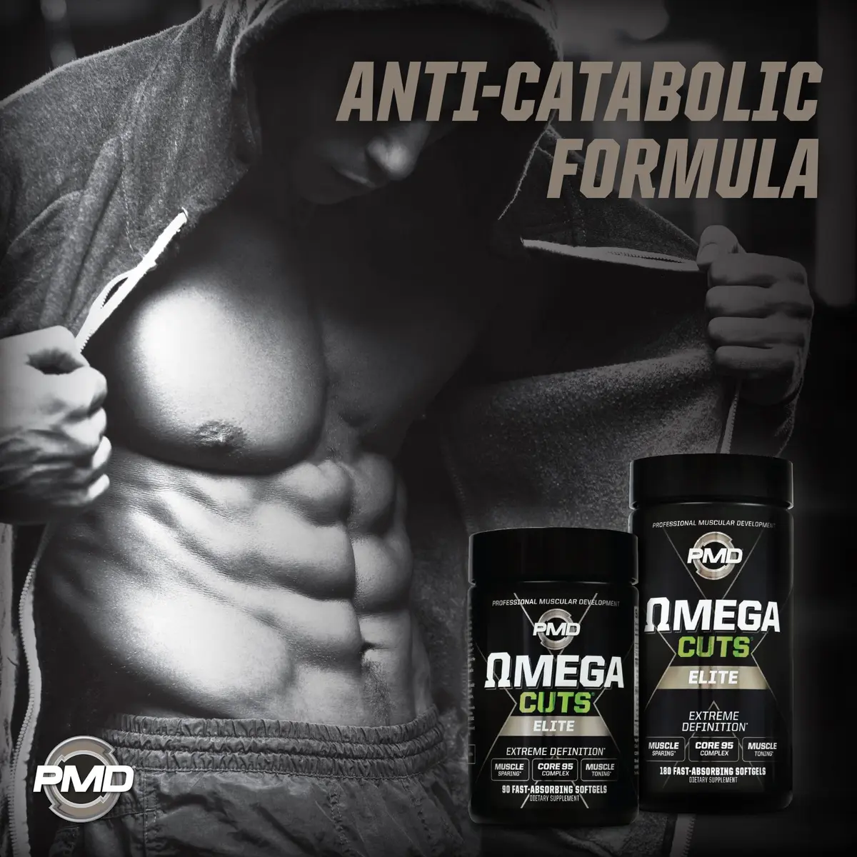 PMD Omega Cuts Elite Fat Loss-Muscle Defining Formula 180 Softgels | Supports Fat Shredding & Muscle Toning - view 5