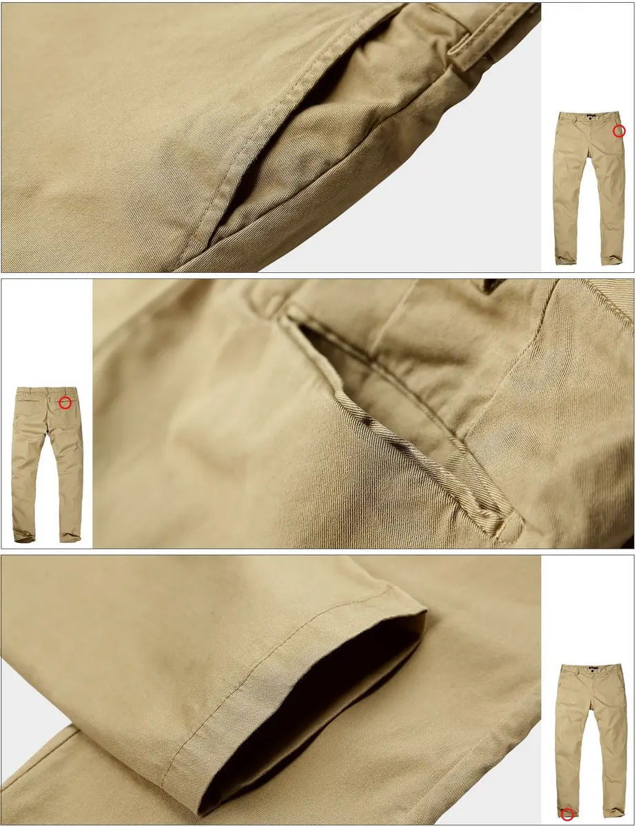 Match Men's Slight Stretch Regular Fit Chino Casual Pants 29 | All-Day Comfort & Style - view 6
