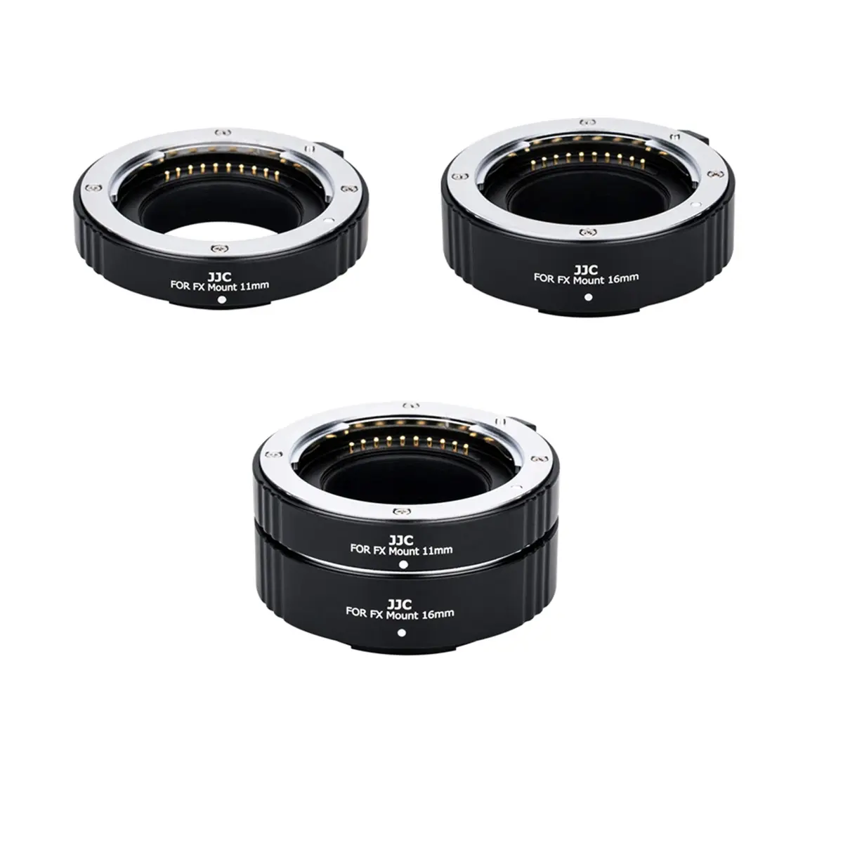 JJC Auto Focus Macro Extension Tube Set for Fujifilm X Mount Cameras & Lenses (11mm & 16mm) | Achieve Macro Photography - main product image