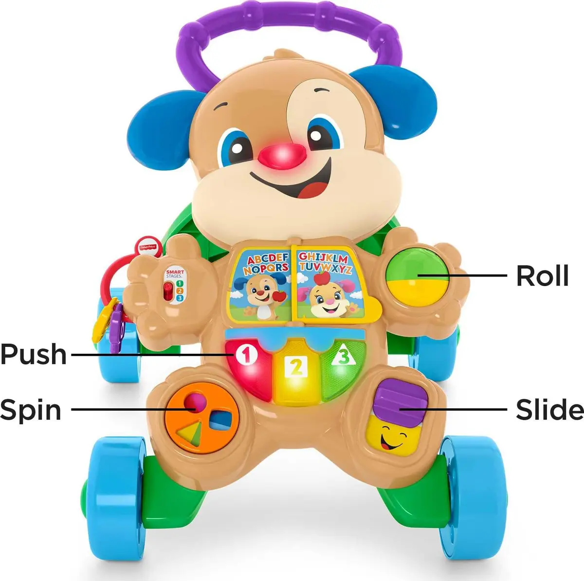 Fisher-Price Laugh & Learn Smart Stages Puppy Walker | Musical Toddler Toy for 6-36 Months - view 5