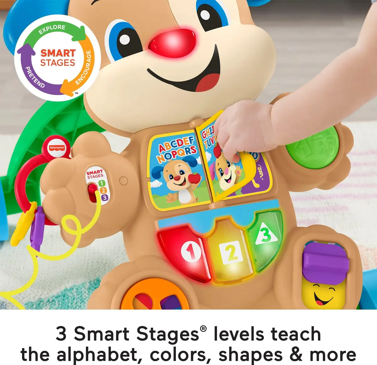 Fisher-Price Laugh & Learn Smart Stages Puppy Walker | Musical Toddler Toy for 6-36 Months - view 3