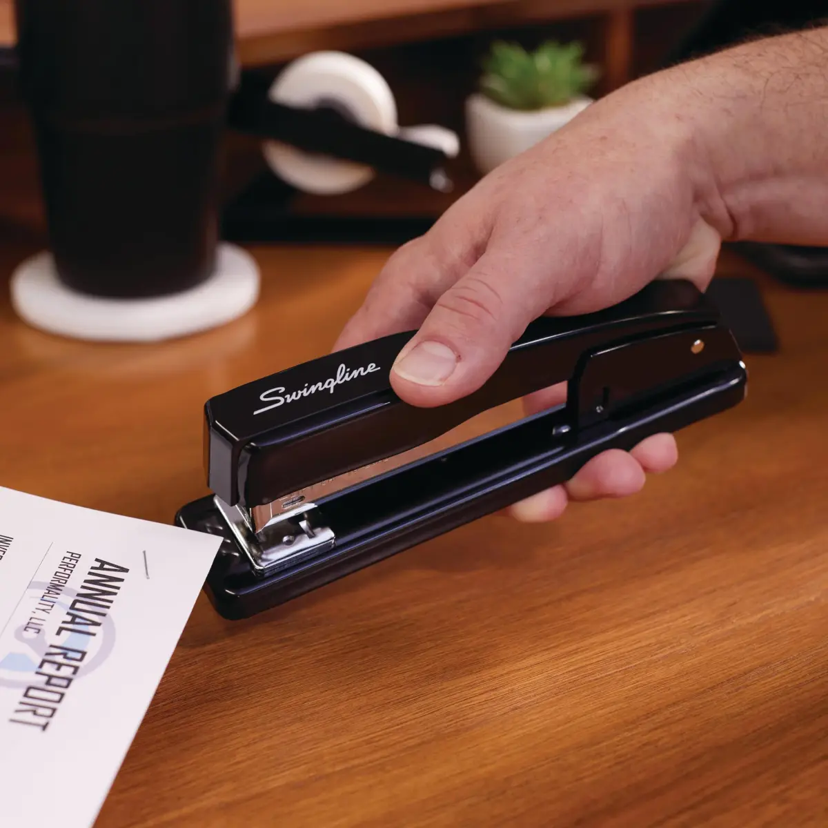 Swingline Commercial Stapler, 20 Sheet Capacity, Jam Free, Metal, 2 Pack, Black | Durable All-Metal Construction - view 6