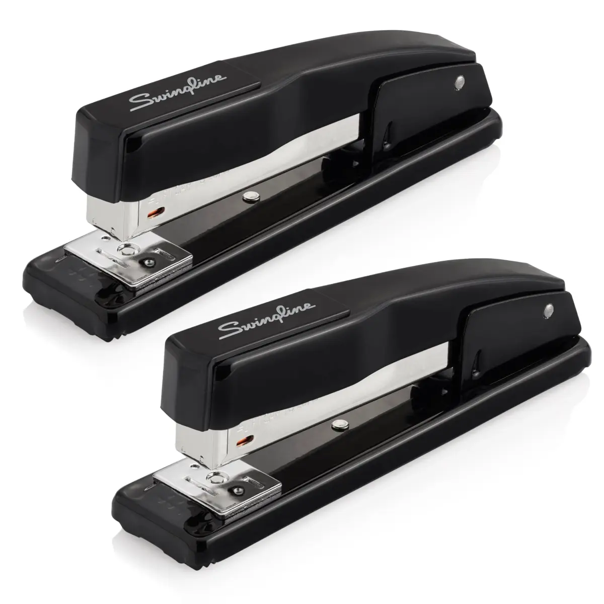 Swingline Commercial Stapler, 20 Sheet Capacity, Jam Free, Metal, 2 Pack, Black | Durable All-Metal Construction - main product image