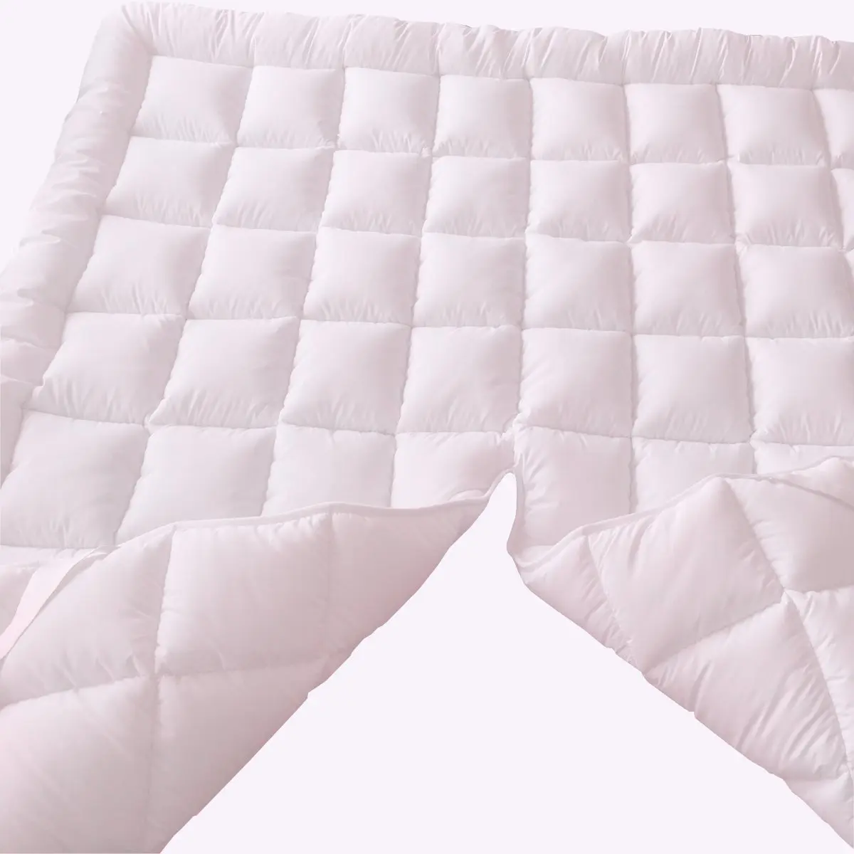 Royal Tradition 2 Inch Plush Microfiber Mattress Topper Split King | Deep Support & Comfort - view 5