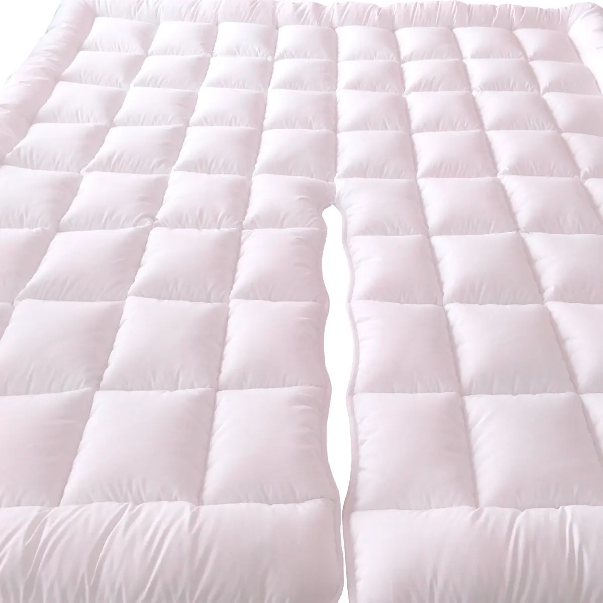 Royal Tradition 2 Inch Plush Microfiber Mattress Topper Split King | Deep Support & Comfort - view 2