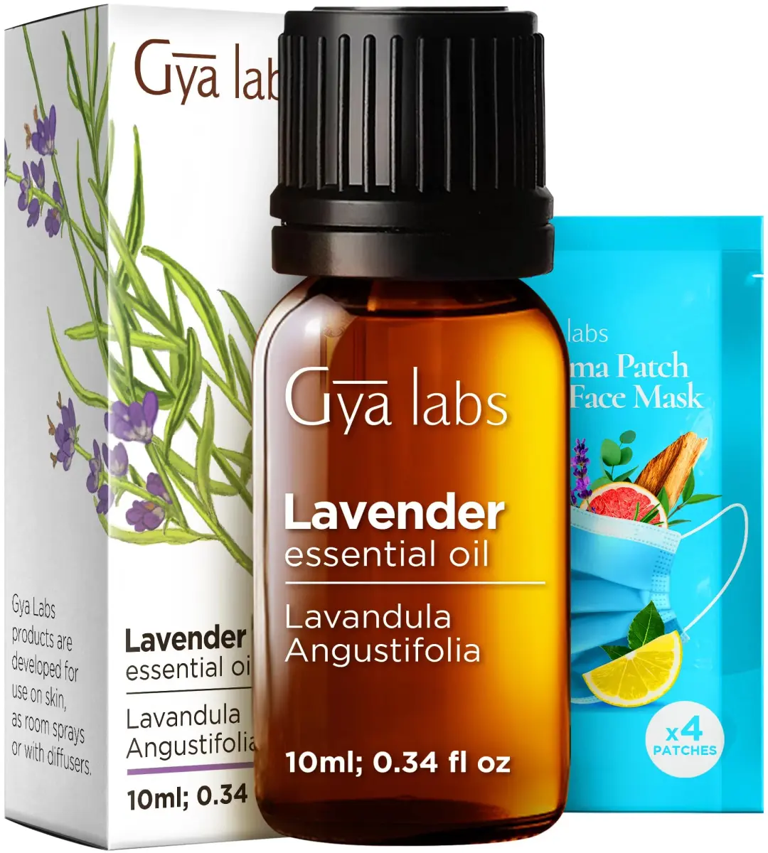 Gya Labs Lavender Essential Oil Pure 0.34 Fl Oz (10 ml) | USA Imported for Diffuser, Skin, Hair & Candle Making - main product image