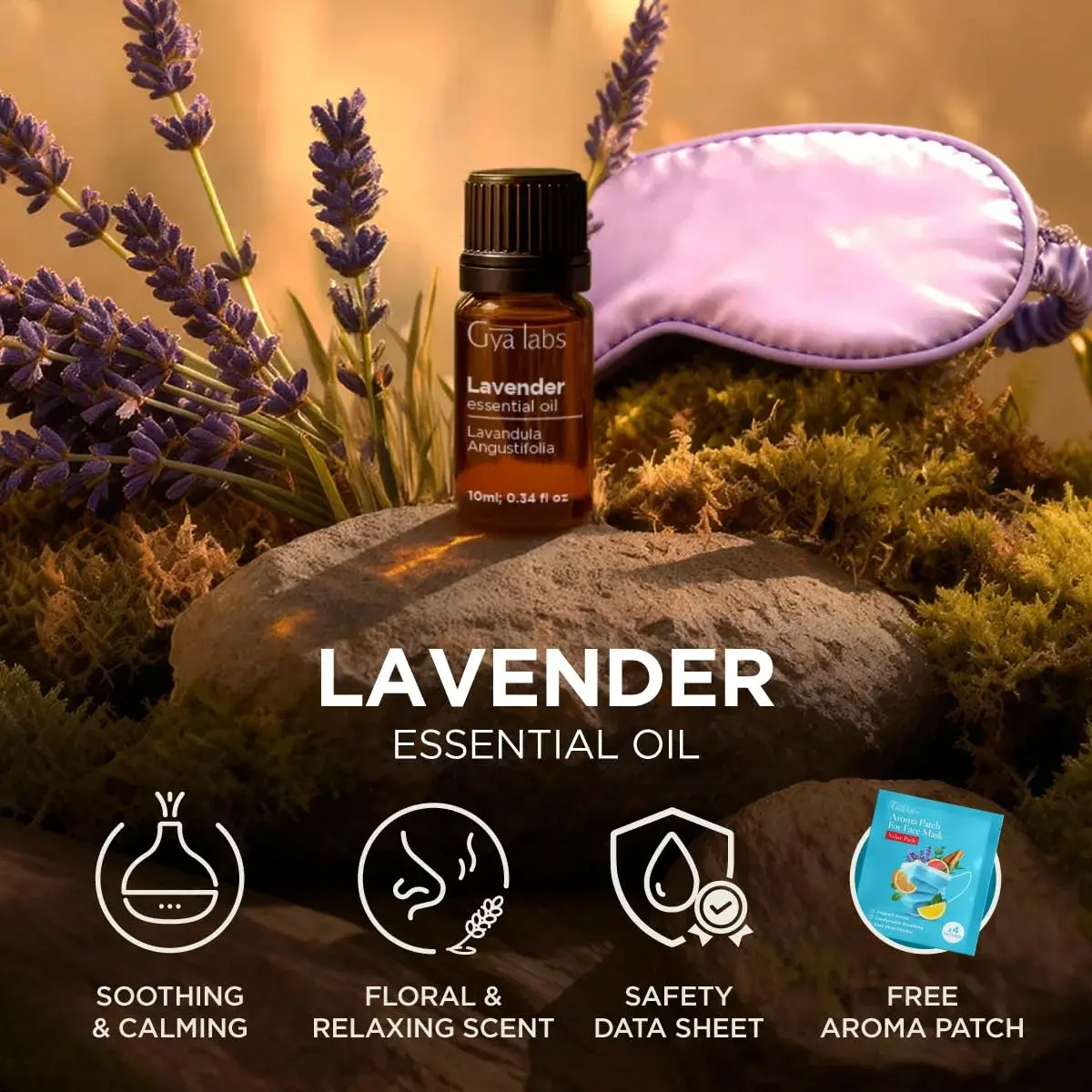 Gya Labs Lavender Essential Oil Pure 0.34 Fl Oz (10 ml) | USA Imported for Diffuser, Skin, Hair & Candle Making - view 6