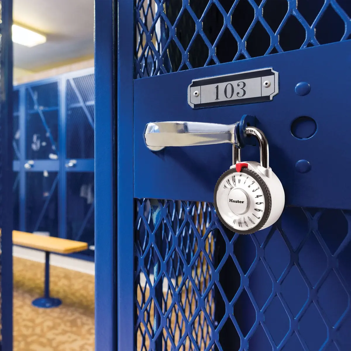 Master Lock Locker Lock Combination Padlock 2-1/8in Metal Body Keyless Security - view 2